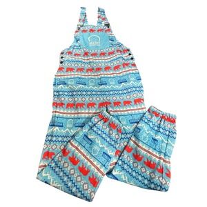 SHINESTY‎ Overalls Men's Small Big Sky Montana ski bears Pajamaralls Novelty